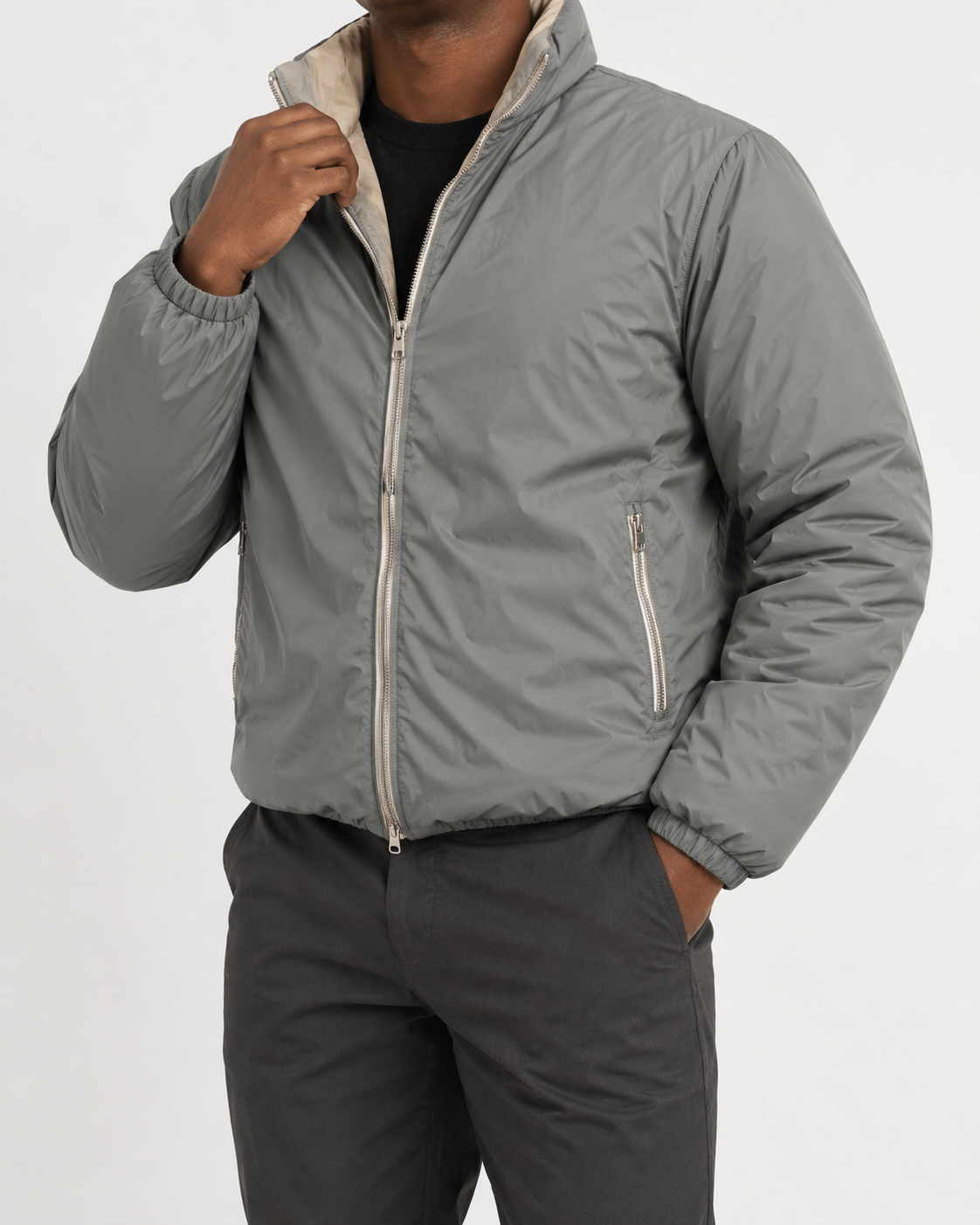 The Signature Reversible Jacket Grey
