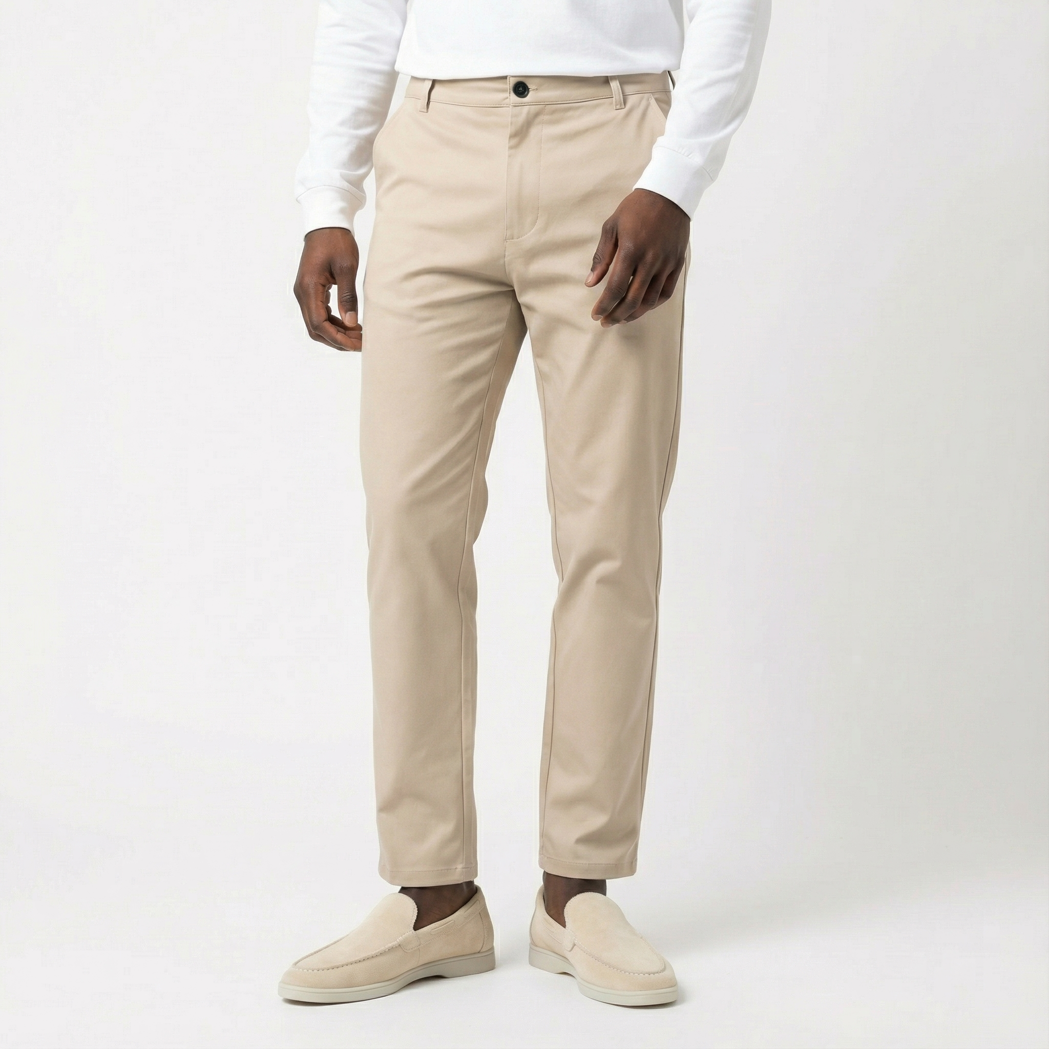 The Slim Tapered Trouser Beige