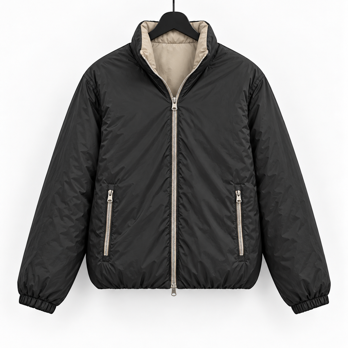 The Signature Reversible Jacket Black
