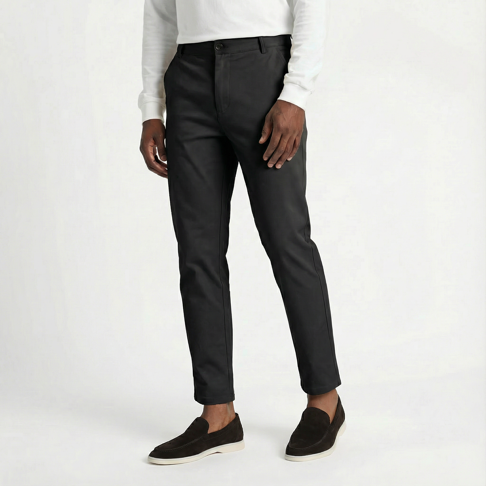 The Slim Tapered Trouser Black